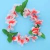 Dekorativa blommor 6st färgglada Hawaiian Flower Wreath Headband Headdress Hawaii Luau Tropical Headpiece Party Supplies (Random)