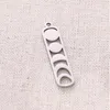 Charmes 5 pièces rectangle soleil lune pour la fabrication de bijoux fournitures en gros pendentif en acier inoxydable bracelets à faire soi-même boucles d'oreilles accessoires