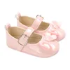 Babyschoenen Baby Meisjes Mary Jane Flats Strik Prinses Leren Schoenen Antislip Zachte Zool Wandelen