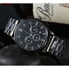 patent leather menwatch designer pateksphilippes manwatches Quartz Watch 6 True Running Seconds Full Function Quartz Steel Band Mens Casual Watch