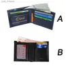 Money Clips Smart GPS record Men Bifold Business Short Genuine Leather Men Wallets Fashion Card Holder wallet Male Wallets L240306