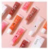 DEROL Lips Plumping Liquid Lip Gloss Balm Hydrating Water Mirror Moisturizing Jelly Pearl Glitter Lipstick Makeup1719979