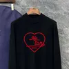 Merk heren trui Designer shirt Truien met lange mouwen herenkleding Mode hart LOGO coltrui lang ondershirt trui M-3XL maart 06