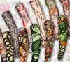 12pcs Mix Elastic Fake Temporary Tattoo Sleeve 3d Art Designs Body Arm Leg Stockings Tatoo Cool Men Women 2017 New8228695