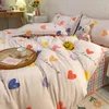 Checkerboard Bedding Set No Comforter Single Queen Size Flat Sheet Quilt Duvet Cover Pillowcase Polyester Bed Linens 240226