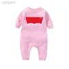 Footies baby Rompers Boys girls designer print Pure cotton Comfortable breathable jumpsuit Lev15- newborn romper 240306