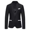 Men's Suits 2024 Spring/Summer European And American Color Block Suit Wedding Dress Casual Small