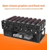 Open mining rig frame voor 6812 GPU cryptocurrency mining ETHETCZEC ether accessoire tool alleen new51683523801752