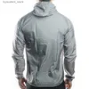 Męskie koszule 2022 Hot Super Light MTB Windbreaker Windproof Roweodawstwo Rowerowe Rower Rowerowy Rower Kurtura Kurtka Rowerowa Kurtka L240306