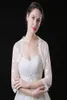 أبيض العاج مخصص سترات زفاف زفاف واحدة طبقة واحدة طويلة الأكمام طويلة الدانتيل حافة حافة VEIL8732130