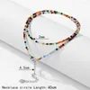 Pendant Necklaces Natural Stone Beads Necklace 2mm Round Faceted Beaded Crystals Amethysts Reiki For Women Collarbone Chain