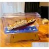 Model Building Kits Titanic Block 1860Pcs Mini Blocks Model Ship Kit Boat Diy Diamond Building Bricks Kid For Toy Sale Price Build Dup Dhj1H