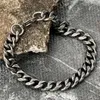 Charm armband män armband rostfritt stål vintage smycken byzantin trottoarkant kubansk länk kedja punk julklapp grossist accessoires