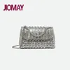 Jiomay Design Fashion Rhinestone Cüzdan Lüks Tasarımcı Çantalar Kadınlar İçin Zarif ve Çok Yönlü Çantalar Akşam Debriyaj Çantası 240223