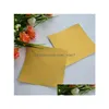 Gift Wrap 100Pcs Square Sweets Candy Chocolate Lolly Paper Aluminum Foil Wrappers Gold2304889 Drop Delivery Home Garden Festive Part Dhbki