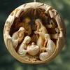 Objets décoratifs Figurines Nature Ornement de Noël Acrylique Effet 3D Pendentif T240306
