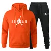 Men's Sets 2-piece Hoodies+running Pants Sport Suits Casual Men/women Sweatshirts Tracksuit Hooded Sportswear New Brand Winter