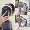 Hårtillbehör Lystfac Korean ins Simple Burrs Beaded Pearl Hairband For Women Girls Hoop Pannband Dam Drop Delivery Products DHMBS