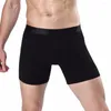 Cuecas masculinas calcinha esportiva macia cor sólida boxer bulge bolsa shorts sexy roupa interior moda respirável # y1