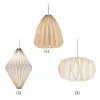 2 pièces créatif Origami plafonnier abat-jour pliable à la main suspension suspension moderne diamant soucoupe en forme de chambre décoration