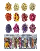 Fleurs séchées Paquet de 12 Kit de fleurs séchées naturelles pour la fabrication de bijoux en résine, de savon, de bombes de bain et de bougies comprenant un bouton de rose lavande9536593