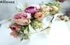 Rustico floreale spose corone copricapo matrimonio all'aperto bambini ragazze ghirlande copricapo hiarband fiori artificiali boho country capelli 4665530