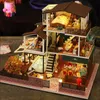 Architecture/BRICOLAGE Maison Maisons de poupée en bois bricolage Kits de construction miniatures avec assemblage de lumière de meubles Romantique Big Casa Dollhouse Jouets pour filles Cadeaux