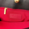 Einkaufstasche, Designer-Tasche, Hippie-Tasche, Einkaufstasche mit Spiegel, hochwertiges Schaffell, großes Fassungsvermögen, das klassischste Schwarz-Gold-Design der Saison, super exquisit