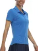 シャツ夏の女性ゴルフテニス半袖Tシャツ女性ゴルフスポーツ服スポーツポロカジュアルTシャツポロシャツライトクイックドリー