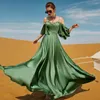 Etniska kläder arabiska festklänning för lyxiga satin kvinnor diamanter dubai kväll marockanska kaftan klänningar bröllop ramadan eid mantel jalabiya