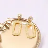 Stud Stud Luxury Designer Earrings Stud Earings Ear Stud Designers Brand Double Letter Pearl Geometric Classic Women Wedding Wholesale Sales 240306