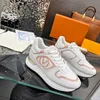 Designer Sneakers Oversized Casual Shoes White Black Leather Luxury Velvet Suede Womens Espadrilles Trainers man women Flats Lace Up Platform S581 08