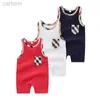 Footies Infant Baby Mamelucos Verano Niño Niños Onesies Niños Ropa Casual Niños Trajes Casuales Bebé Mameluco Recién Nacido Monos 0-24M 240306