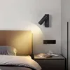 Wall Lamp 3W Led Wall Light Backlight Modern Style Folding 350 Degree Rotation Wall Lamp Hotel Bedroom Bedside Study Reading Sconce Lamp