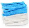 100Pcs lot Disposable Salon Hair Hat Anti Dust Net Bouffant Cap NonWoven Head Cover Hat Elastic Cleaning Hair Protect Hat Cap LX23716305