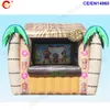 wholesale 4x3x3.5mH (13.2x10x11.5ft) wholesale free ship to door outdoor activities outdoor portable western inflatable tiki bar party air inflated pub tent for sale