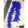 Outros suprimentos de festa de evento White Feather Boas Turquia Boa Grande Chandelle Marabou Cerimônia de Casamento Rosa Laranja Amarelo Vermelho Drop Deli Dh3Ih