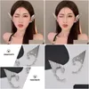 Clip-On Screw Back Backs Earrings 1 Pair Elf Ear Cuffs Non Cuff Fairy For Women Girls Drop Delivery Jewelry Dhirt