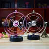 Decorative Objects Figurines H005 Cosmic Planet Motion Orbiter Permanent Motion Instrument Magnetic Swing Dynamic Art Crafts Gift Decorative Ornament T240306