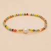 Link Armbanden Go2boho Verkoop 2mm Gemengde Kleur Kristal Ijzer Galsteen Spacer Enkele Parel Armband 2024 In Geschenken