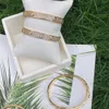 24K Vergulde Metalen Messing Volledige Verharde Kristallen Zirkonia Fashion CZ Armband 2022 Voor Vrouwen