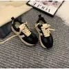 Para Gump Maillard 2024 Fall Genuine Womens Leather New Grost Gross Sol Colored Versatile Casual Sports Dad Sapatos 387