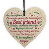 Décorations de Noël Saint Valentin Décorations de Noël 9 styles en bois suspendu coeur plaque cadeau mignon signe de mariage arbre de fête Orna Dh3Bv