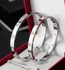 Designer Charm Love Bracelet Bracelets CUFF Femmes Hommes 4CZ Titane Acier Vis Bracelets Or Argent Rose Nail Bracelet couples cadeau