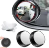 Espelho de ponto cego do carro redondo vidro hd com espelho retrovisor convexo emoldurado com grande angular ajustável otário para carros suv truck2131517