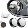 Miroir d'angle mort de voiture rond en verre HD avec rétroviseur convexe encadré avec ventouse réglable grand angle pour voitures SUV camion 2131517