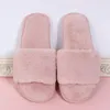 Slippers Winter Women House Furry Non-Slip Casual Indoor Flats Floor Shoes Ladies Flip Flops Warm Solid Colors