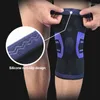 Podkładki kolanowe oddychające rękawy przeciwpoślizgowe Ochraniacze Sports Basketball Lifting Knifted Compression Brace