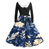 Casual Dresses Women'S Fashion V-Neck Dress Colorful Printed Elegant Party Woman Clothing Vestidos Para Mujer