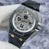 Антикварные часы Наручные часы с турбийоном Наручные часы AP Royal Oak Offshore Series 26415CE Немецкая ограниченная серия из 300 редких черных керамических механических часов с Ult